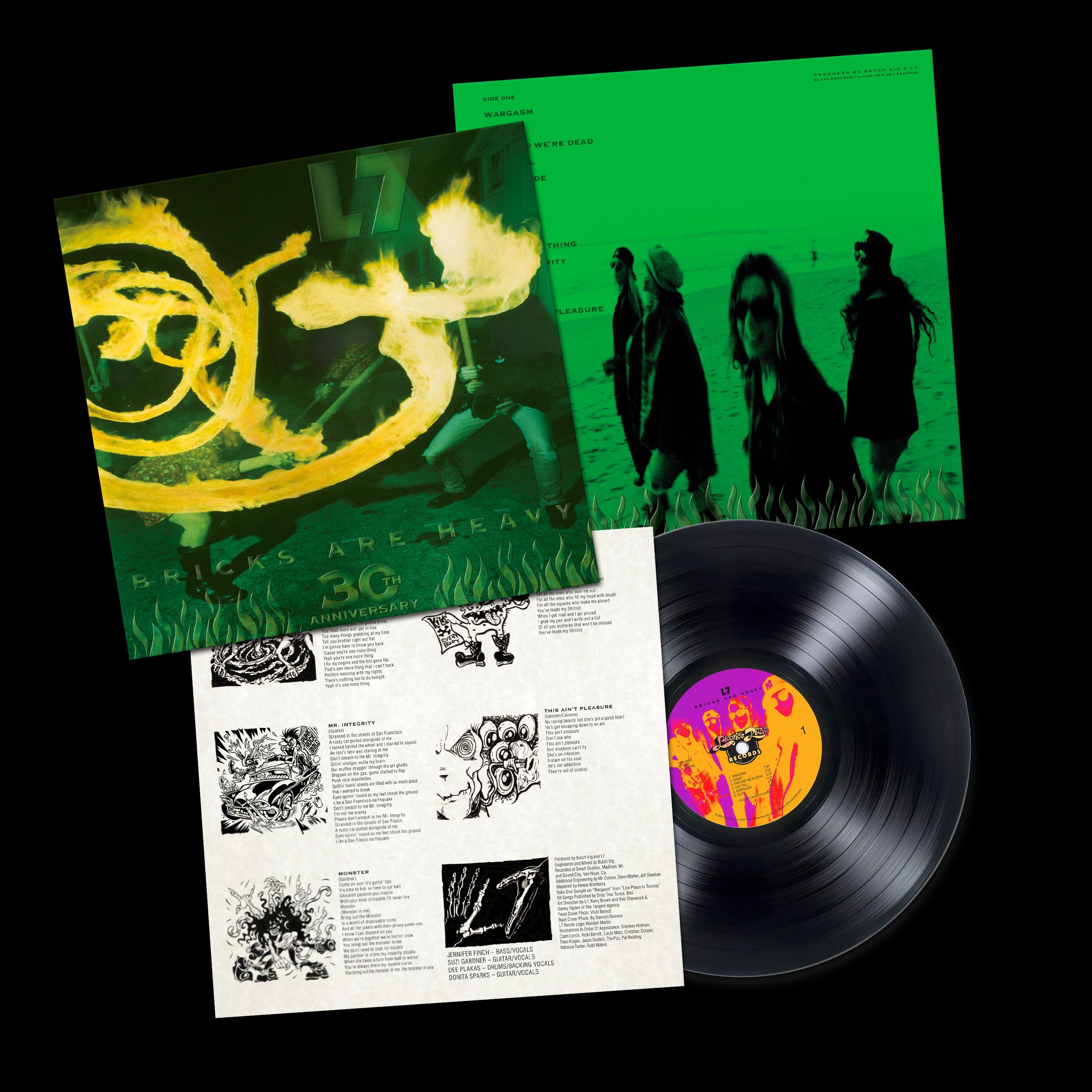 L7 Bricks Are Heavy (30th Anniversary Edition) - Black Vinyl